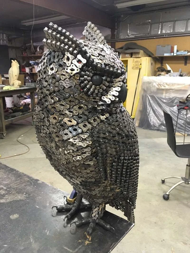 Bike chain sculpture hotsell